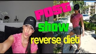 How To REVERSE DIET Post Competition Program Diet Training Cardio [upl. by Mukul]