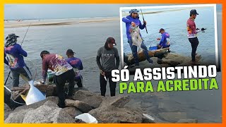 PESCA NA PRAIA DE SERRAMBI PE  PAMPO E XERELETE NESTE DIA [upl. by Aluap]