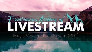 LIVE Music Vespers  June 5 2020 [upl. by Dyraj271]