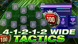 THE BEST ATTACKING FORMATION IN FIFA 21 PRO 41212 WIDE CUSTOM TACTICS  INSTRUCTIONS FIFA 21 [upl. by Welby787]