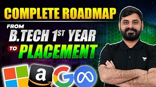 Complete Road Map From BTech 1st Year To Final Year  Placement Preparation Tips [upl. by Yerbua]