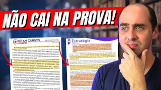 Como o Estratégia Gran Cursos e AlfaCon criam materiais desnivelados para Concursos [upl. by Swords127]