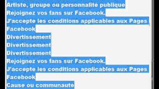 créer une page jaime facebook tuto [upl. by Allyn274]