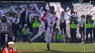 FlightReacts To Utah Utes vs No 17 Colorado Buffaloes Highlights College Football [upl. by Lucille]