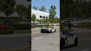 SVJ Flyby and Downshifts carspotting lamborghini aventador svj carsounds v12 supercars [upl. by Ariay]