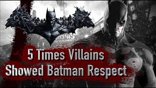 5 Times Villains Showed Batman Respect [upl. by Lukash]