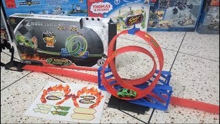 Super Power Racing Car Toys । 2 huge Loops । 360 Degree Rotation। Racing Track Playset Toy for Kids [upl. by Gilliette]