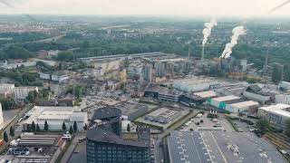 Dolly zoom Ghent Belgium Ghelamco Arena  Home arena of the Ghent football club built in 2013 [upl. by Turino]