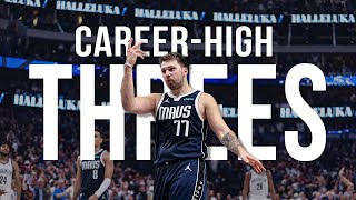 Supercut of ALL 9 of Luka Dončić CareerHigh Threes vs Brooklyn Nets  102723 [upl. by Gunnar]