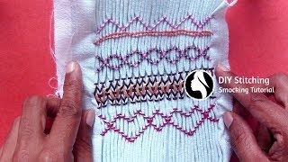 DIY Stitching Tutorial for Beginners  02  Smocking Patterns [upl. by Ibib673]