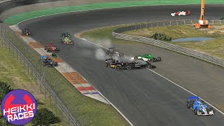 Ai madre los doblados iRacing  Zandvoort  Super Formula Lights  Heikki360ES [upl. by Euqina]