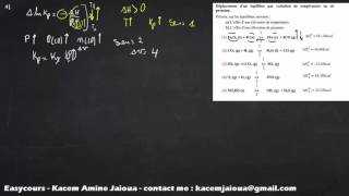 55  Exercice 22  Thermodynamique SMPC [upl. by Lebam]