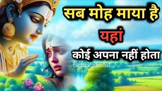 सब मोह माया है l यहां कोई अपना नहीं होता l Gehre Shabd l Best Krishna Motivational Video motivation [upl. by Aniret]