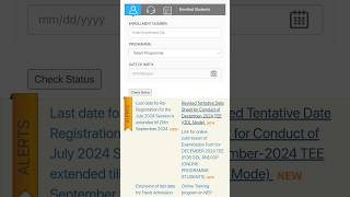 Revised Tentative Date Sheet for Conduct of December2024 TEE ODL Mode ignou meg [upl. by Rombert]