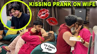 KISSING PRANK ON WIFE 💋😛 Most Awaited Vlog  Tusharshrutivlogs [upl. by Lodi]