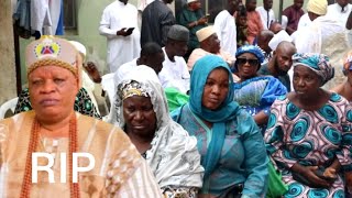 See how People Mourn Oba Osolo of Isolo Oba Kabiru Adelaja as Laid to rest [upl. by Lonee]