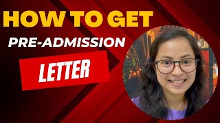 How to get preadmission letter।।Difference between Acceptance amp Preadmission letter [upl. by Joete]