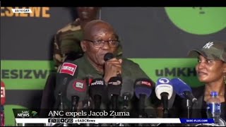 ANC expels former president Jacob Zuma [upl. by Negah]