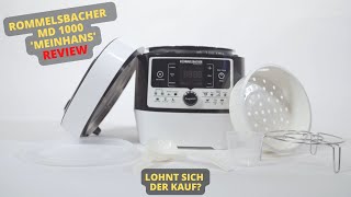 ROMMELSBACHER MD 1000 MeinHans REVIEW  Elektrischer Dampfdruck Multikocher [upl. by Rehpotsyrhc]