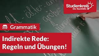 Indirekte Rede Regeln und Übungen  Englisch verstehen mit dem Studienkreis [upl. by Ahsiloc]