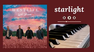 Starlight  Westlife Audio Acoustic Version  Piano Cover [upl. by Ecirtnuahs]