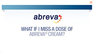 Missed a Dose  Abreva® FAQ [upl. by Robert]