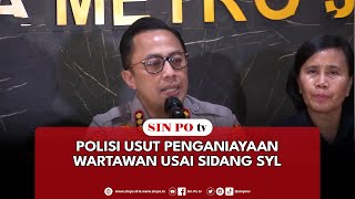 Polisi Usut Penganiayaan Wartawan Usai Sidang SYL [upl. by Gilles]