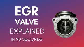 How Does An EGR Valve Work EGR Valve Explained 90 Seconds [upl. by Atteroc]