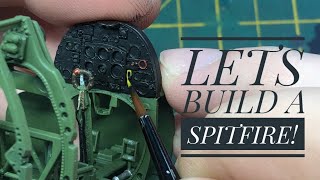 Cockpit build of Revells 132 Mk2 Spitfifre [upl. by Aborn]