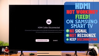 Fix No Signal Error From HDMI Connections Samsung Smart TV [upl. by Amando]