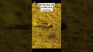 MR Warthog V18 Engine 0100 kmh just 5 sec  Cheetah cant catch 😂😂😂😂 [upl. by Yamauchi382]