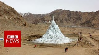 Can ice stupas solve the water crisis in the Himalayan Desert  BBC News [upl. by Glori]