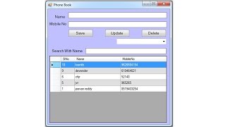 Part 7 Delete a seleted row from a DataGrid using cSharp windows [upl. by Nova]