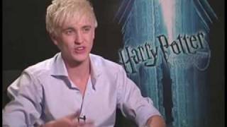 Tom Felton answers fan questions  moviefone [upl. by Donell]