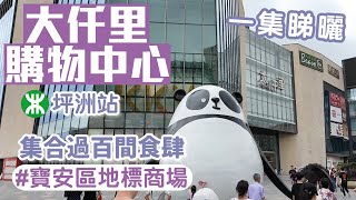 大仟里購物中心｜坪洲站A出口｜寶安區｜過百間食肆｜深圳商場｜深圳好去處2024 [upl. by Airtemad]