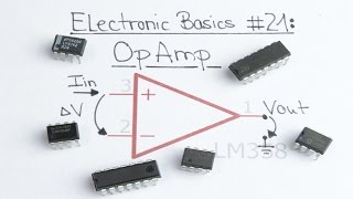 Electronic Basics 21 OpAmp Operational Amplifier [upl. by Kloman]