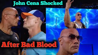 John Cena Shocked After Bad Blood 2024  John Cena vs The Rock [upl. by Price]