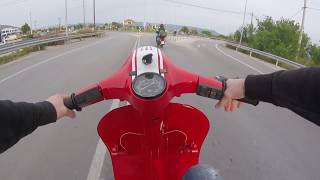 Vespa PX 200 Onboard Ride [upl. by Esinev855]