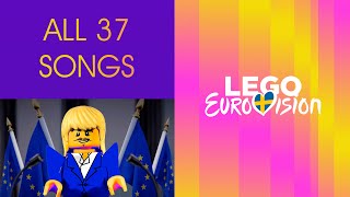 All 37 Songs  LEGO Eurovision 2024  UnitedByMusic [upl. by Fisch]