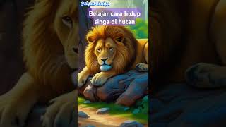 cara binatang singa hidup dihutan shortvideo videoviral singa [upl. by Baum268]