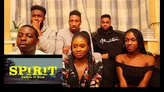 Kwesta Ft Wale  Spirit  REACTION VIDEO   KwestaDaKAR ‏Wale [upl. by Garrek863]