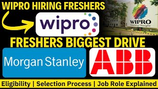 🔥Mass Hiring Announced  Wipro  ABB  Morgan Stanley Latest Hiring  OffCampus Drive 2024 BATCH [upl. by Alair]