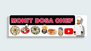 Mohit Dosa chef is live DOSA KING Mohit dosa chef hotel Musafir restaurant shukan complex kalol [upl. by Asirem]