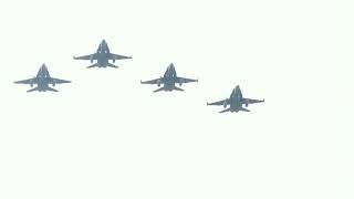 Remembrance Day 2022  RCAF CF18 Hornets fly over National War Memorial [upl. by Constancy]