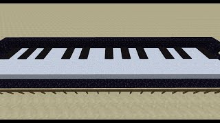 Piano in Minecraft  Redstone Contraption [upl. by Darach904]