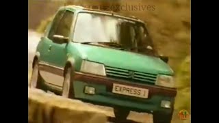 PUB Daily Express avec Peugeot 205 GTI quotLazer Greenquot Les 205 exclusicves [upl. by Ladnyc261]