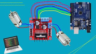 How to setting up the L298n MOTOR DRIVER module with Arduino [upl. by Pelage10]