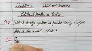 Which party system is particularly useful for a democratic state  Class 9  Political Science [upl. by Launcelot770]