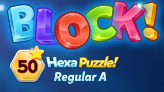 BLOCK Hexa Puzzle Regular A Level 50 Basic  Lösung Solution Walkthrough [upl. by Hadik623]