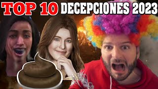 ¡¡¡TOP 10 DECEPCIONES 2023  Sasel  Ranking  Español  Saselandia  Videojuegos  playstation [upl. by Oznarol785]